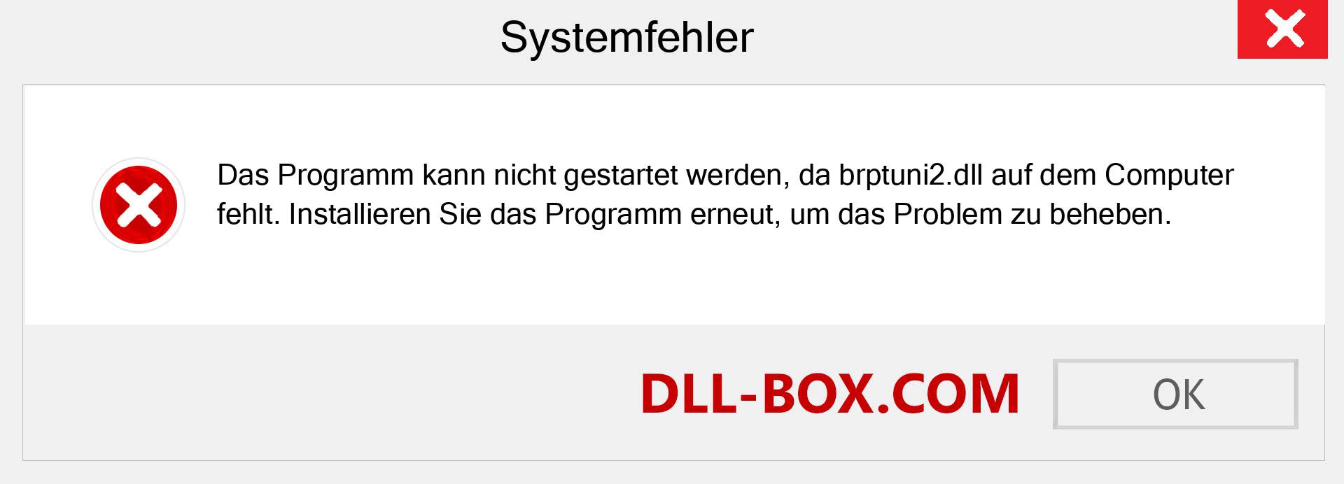 brptuni2.dll-Datei fehlt?. Download für Windows 7, 8, 10 - Fix brptuni2 dll Missing Error unter Windows, Fotos, Bildern