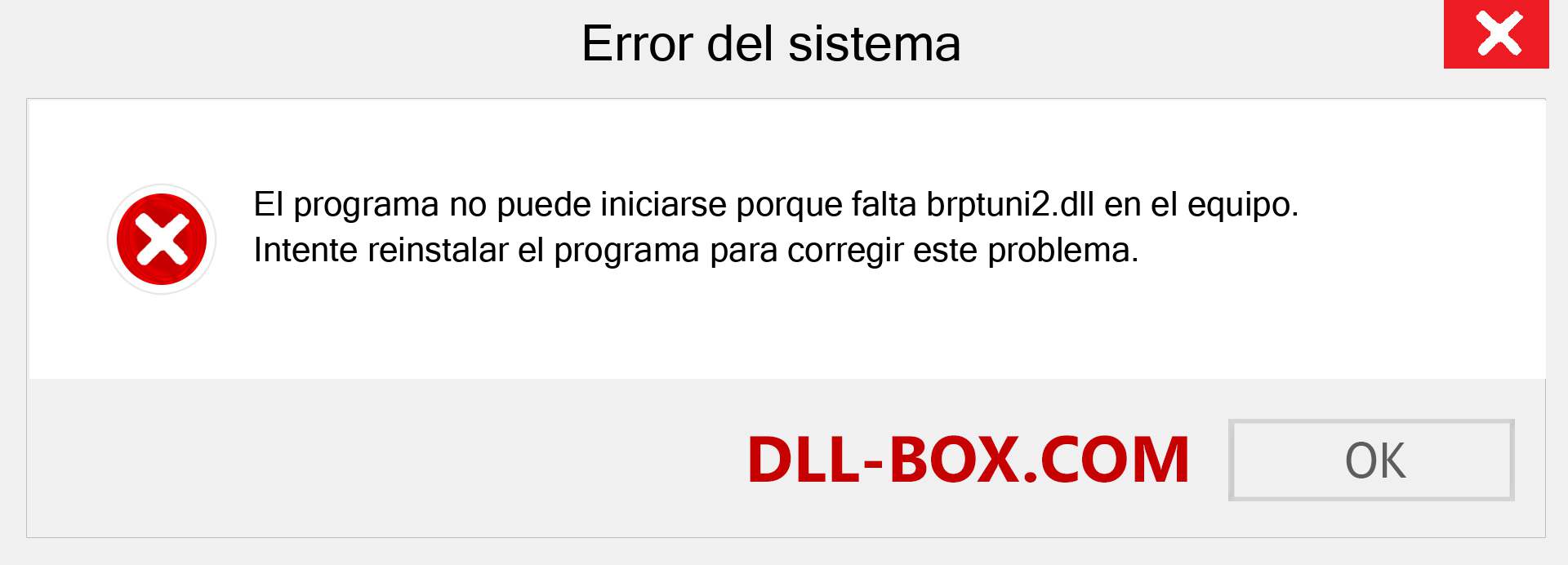 ¿Falta el archivo brptuni2.dll ?. Descargar para Windows 7, 8, 10 - Corregir brptuni2 dll Missing Error en Windows, fotos, imágenes