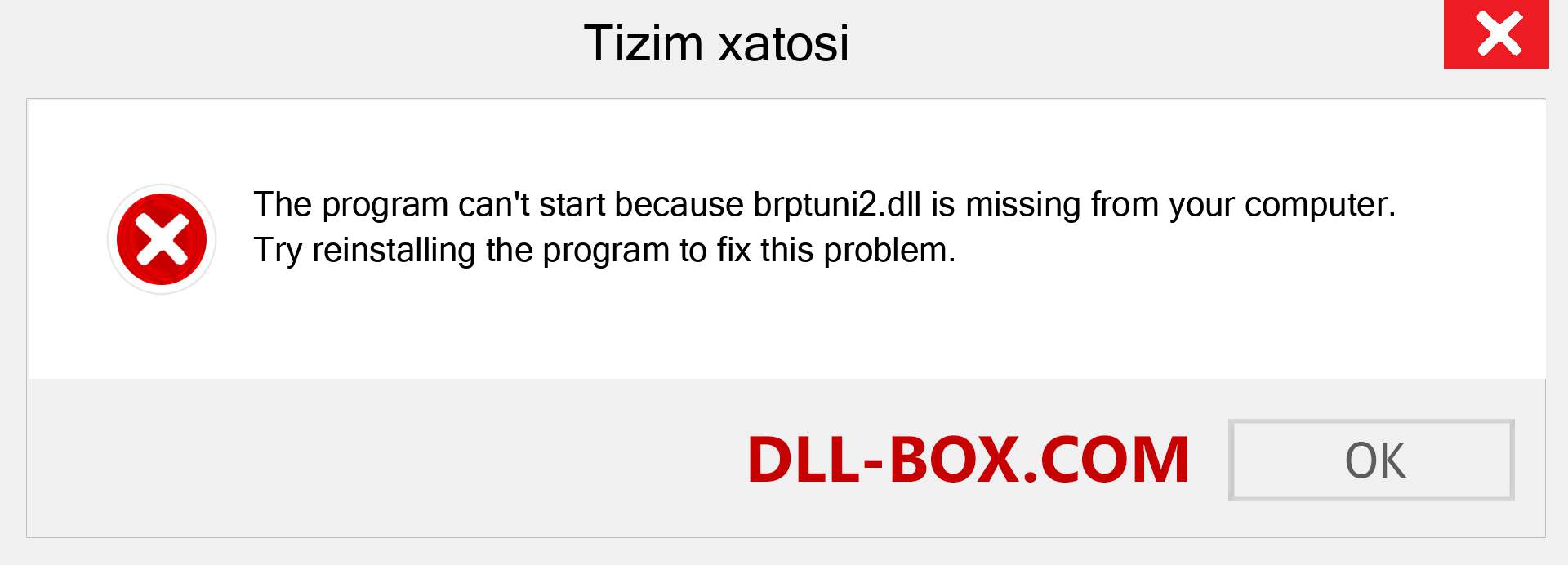 brptuni2.dll fayli yo'qolganmi?. Windows 7, 8, 10 uchun yuklab olish - Windowsda brptuni2 dll etishmayotgan xatoni tuzating, rasmlar, rasmlar